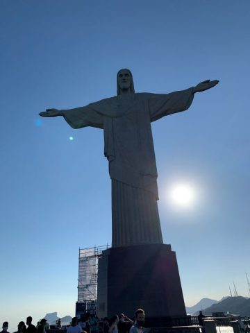 Christ the Redeemer statue up close