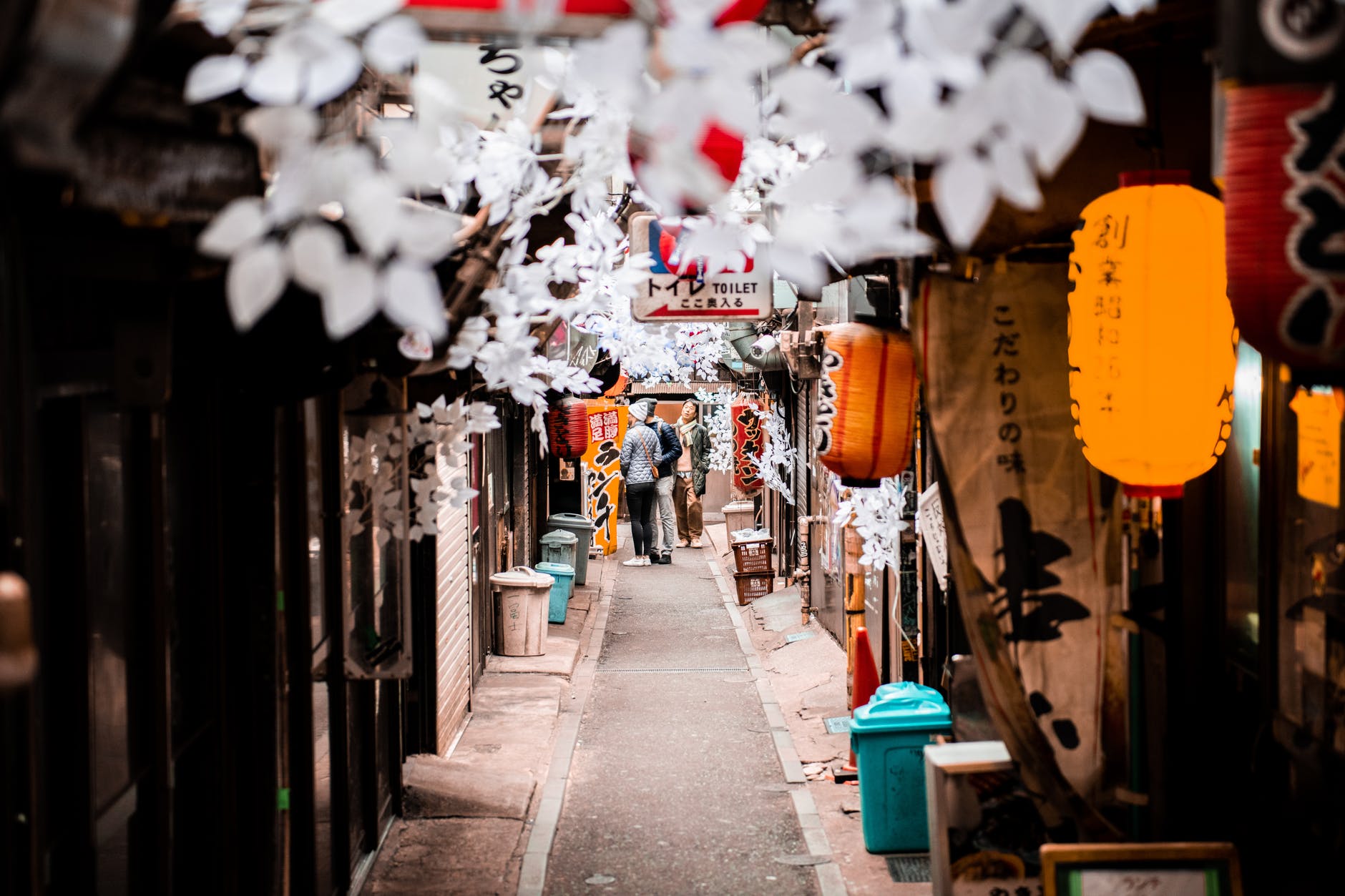 yellow chinese lanterns