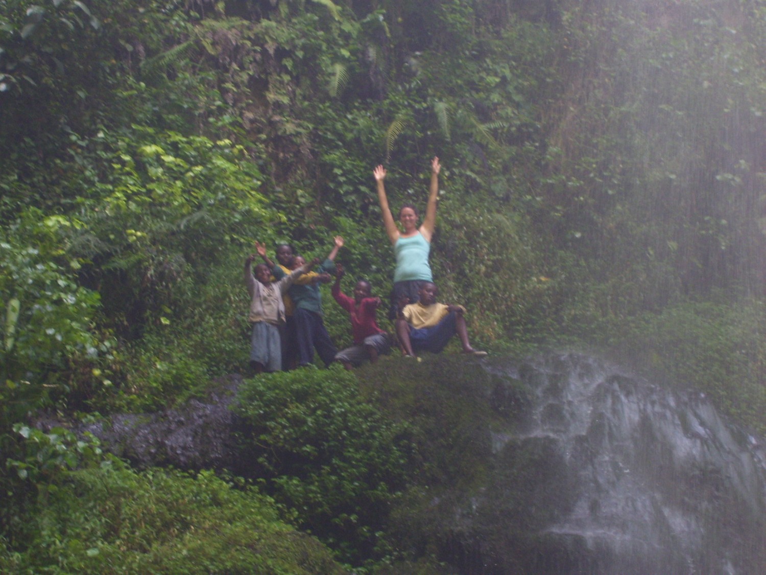 Group of people having fun on an excursion with Via Via Cultural Cafe in Arusha Tanzania